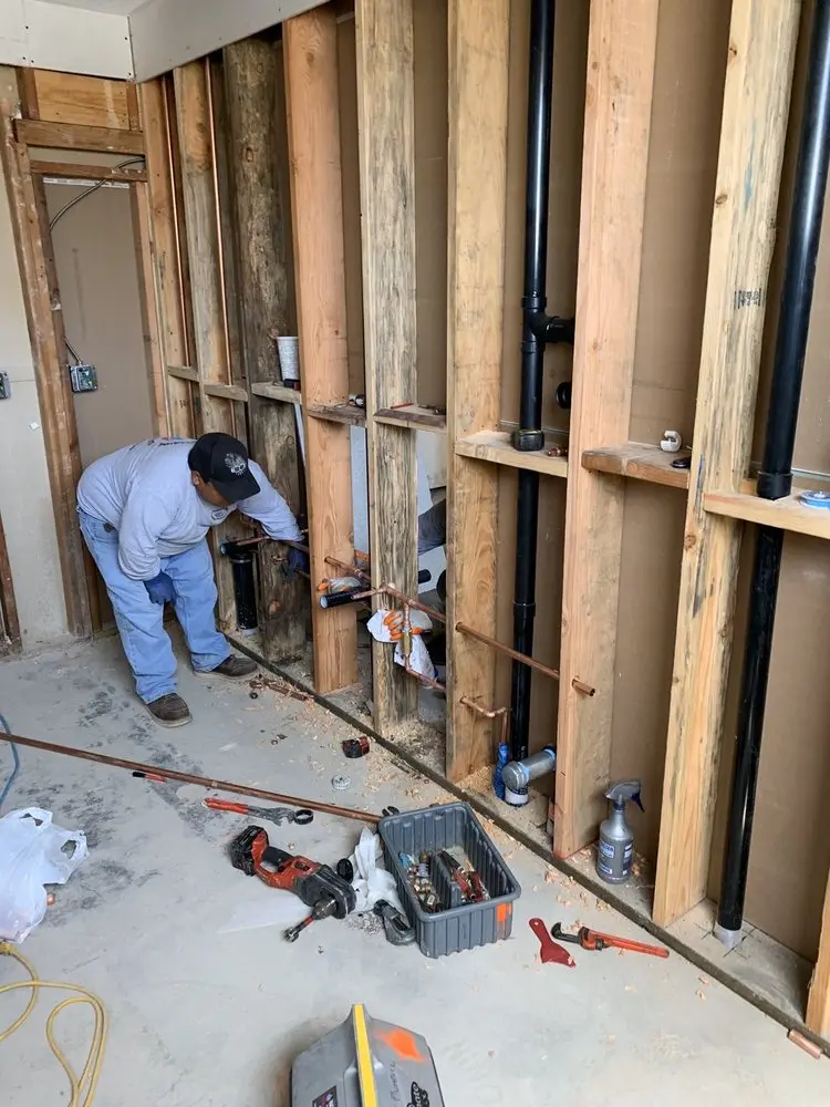 Commercial rough-in plumbing for Gas Line Repair in Henryton